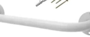 AGARRADERA SEGURIDAD BAÑO METALICA BLANCA 25 CM