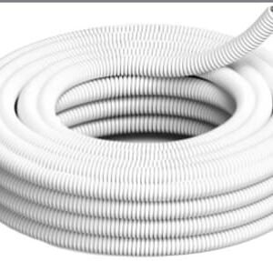 CAÑO CORRUGADO ANTILLAMA BLANCO 1 X 25 MTS.