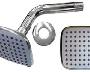 DUCHA CUADRADA ANTICALCAREA 10 CM CON BRAZO