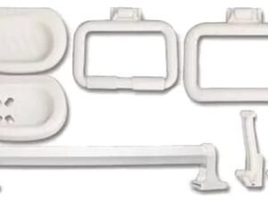 KIT BAÑO 7 PZAS PLASTICAS CAJA