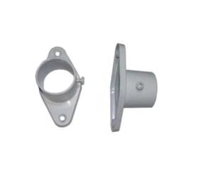 SOPORTE BARRAL CURVO ALUMINIO BLANCO